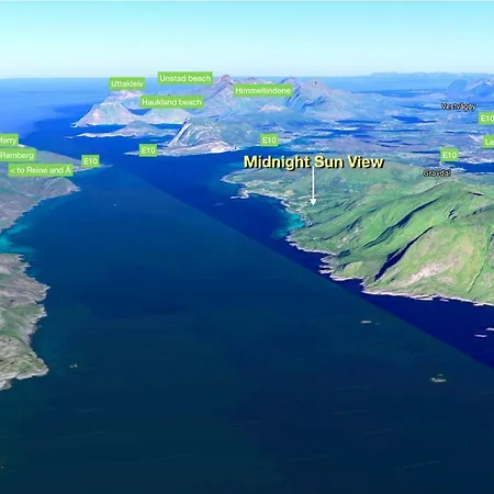Midnight Sun View Lofoten Leknes
